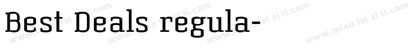 Best Deals regula字体转换
